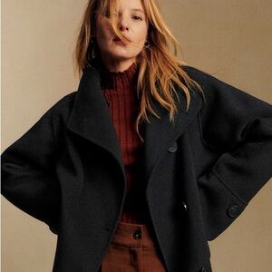 Sézane Mervin Coat Black NWT